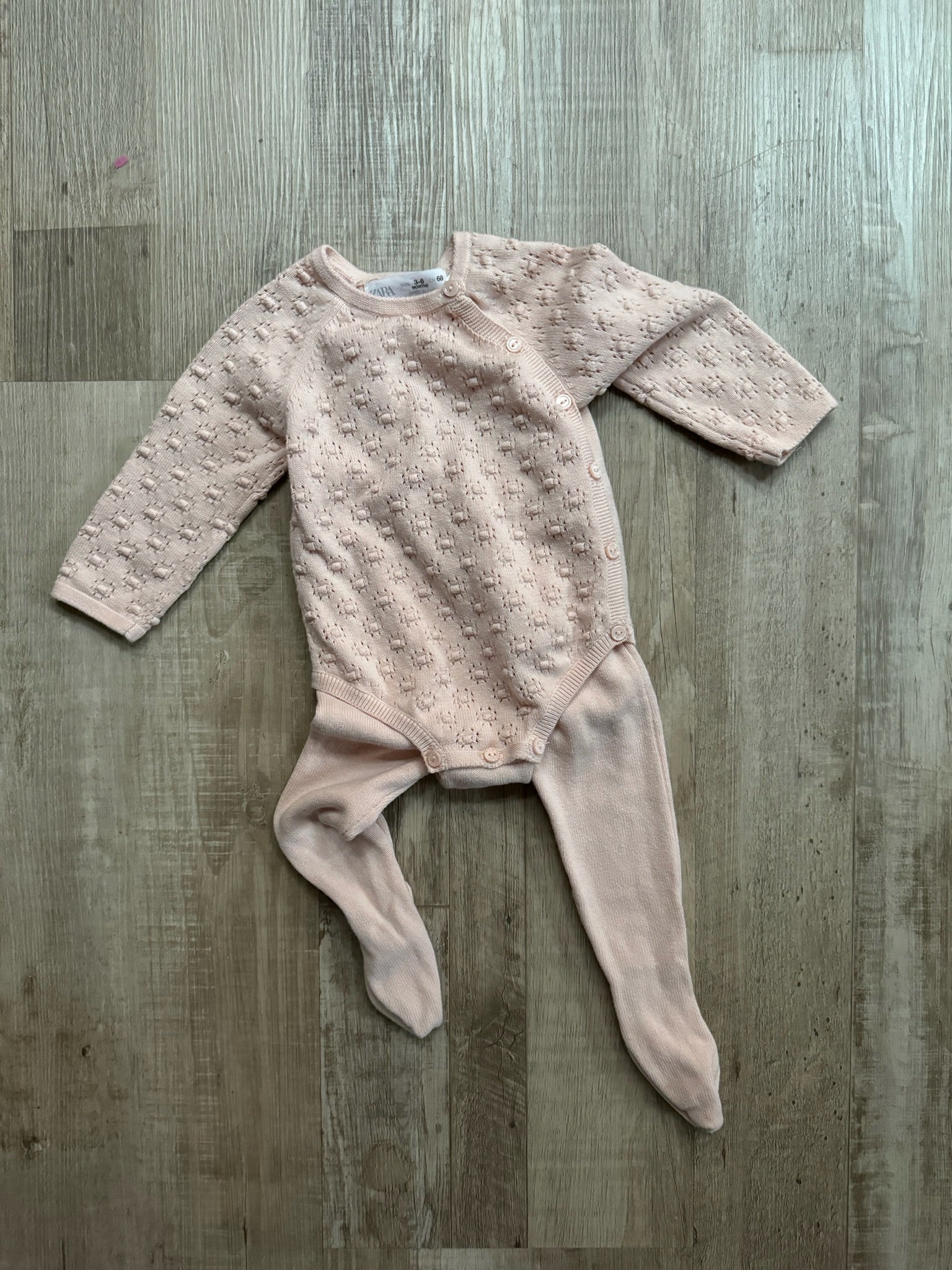 Zara Pink Knit Romper