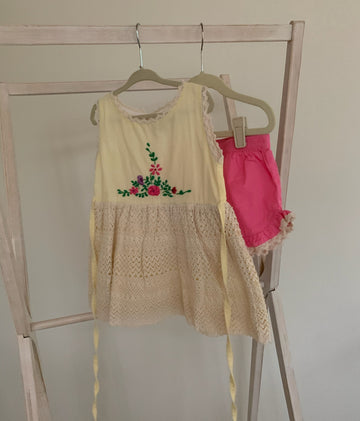 Well Dressed Wolf crocheted/embroidered tunic set
