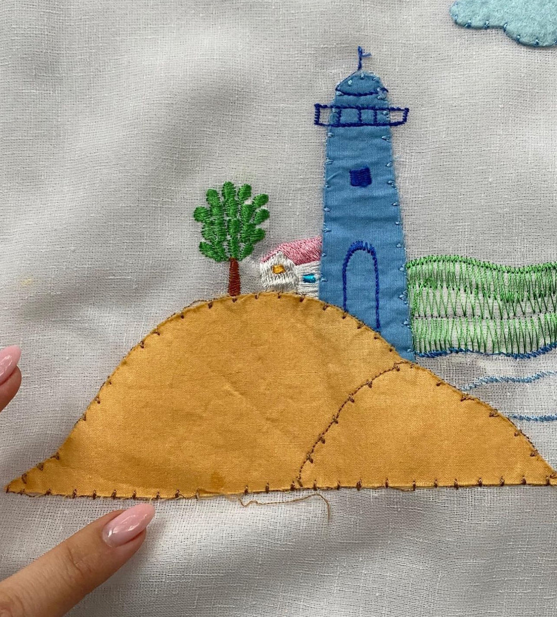 Vintage Lighthouse Dress - AS IS