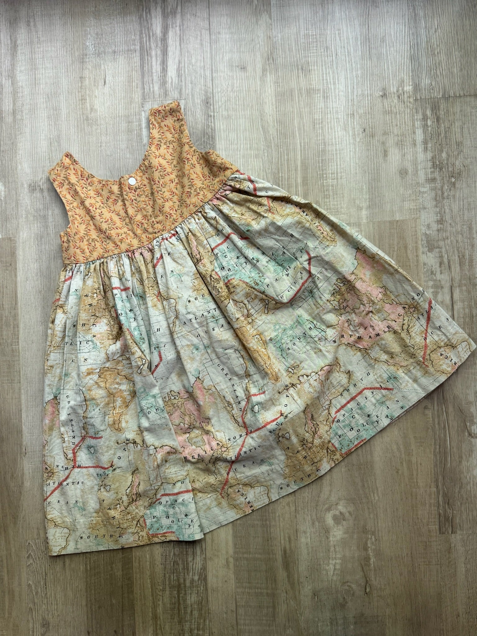 Handmade Map Dress