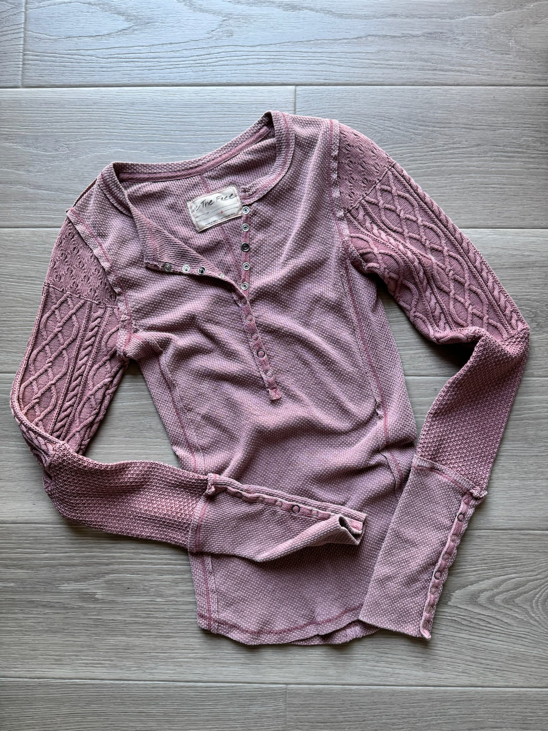 We The Free Henley Thermal Top
