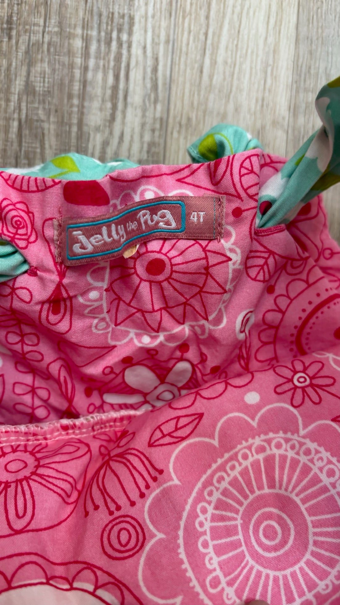 Jelly The Pug Pink Heart Dress