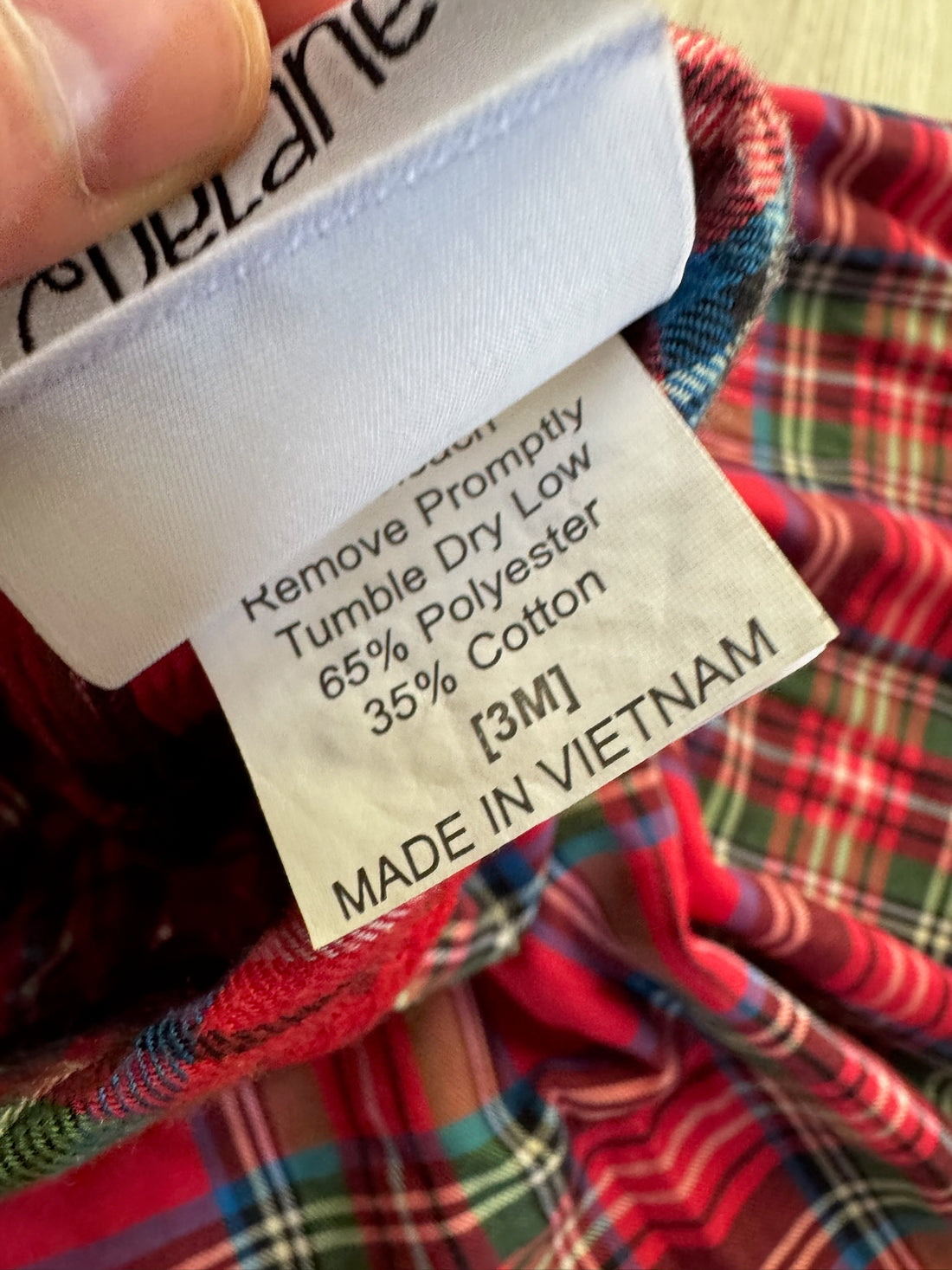 Boutique Plaid Christmas Dress