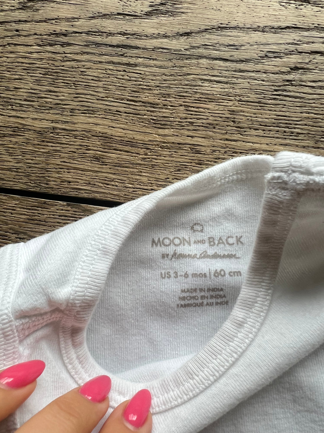 Hanna Andersson White Onesie