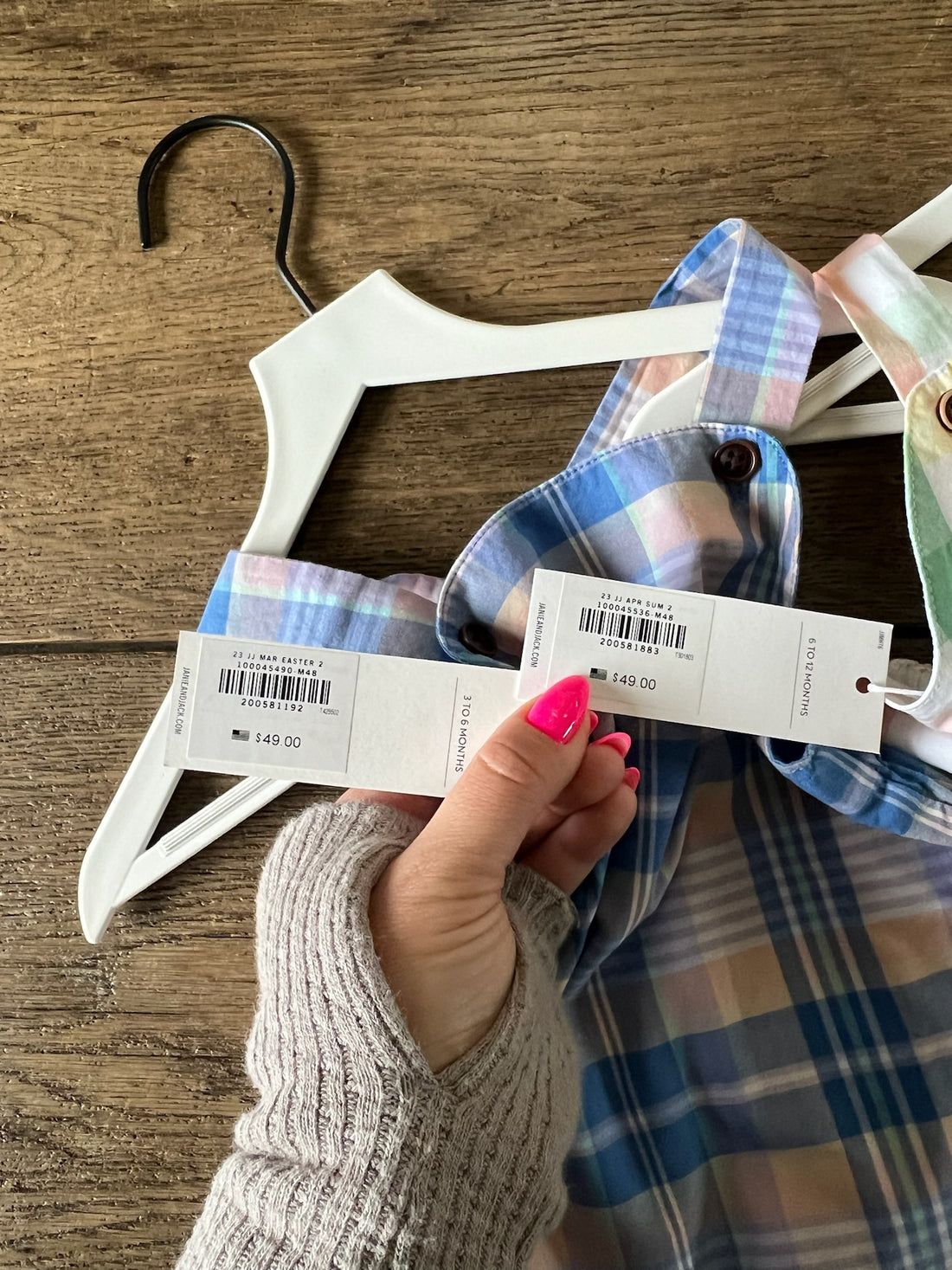 Janie & Jack Plaid Bubbles