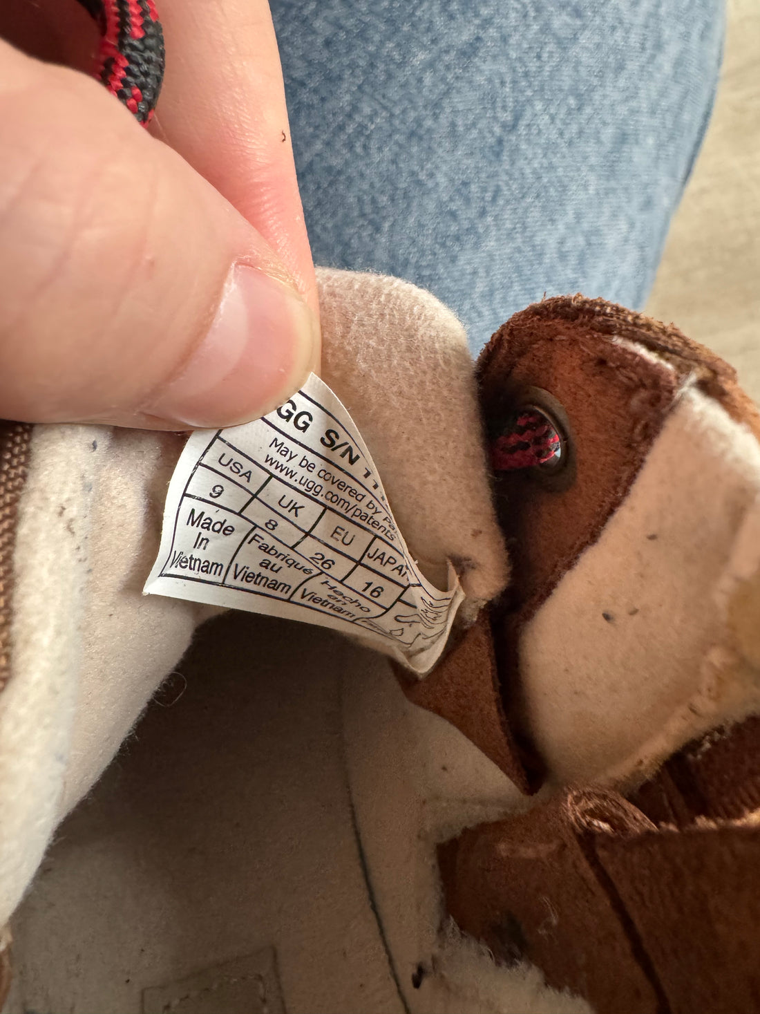 UGG Brown Lace Up Boots
