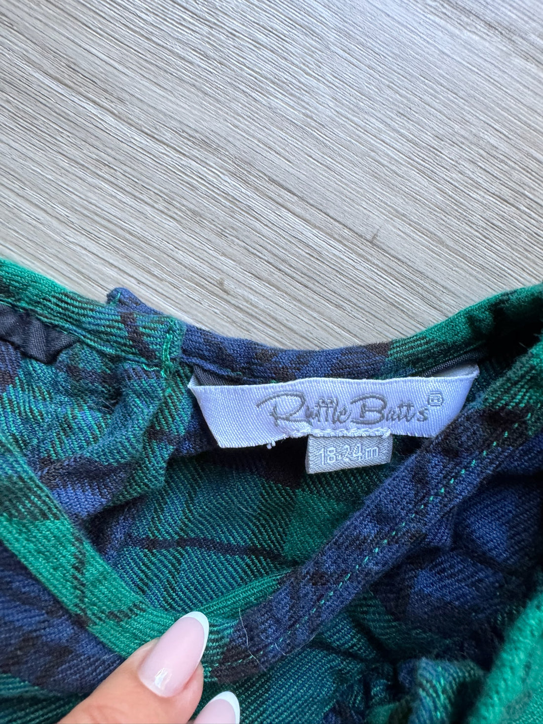 Ruffle Butts Green Plaid Bubble