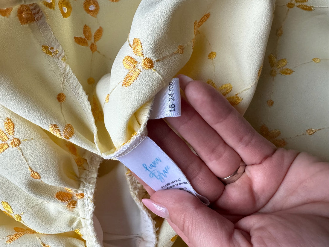 LianaGrace Yellow Embroidered Dress