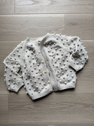Misha & Puff Wool Grey Cardigan - AS IS