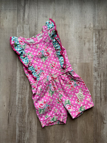 Olive Mae Floral Romper