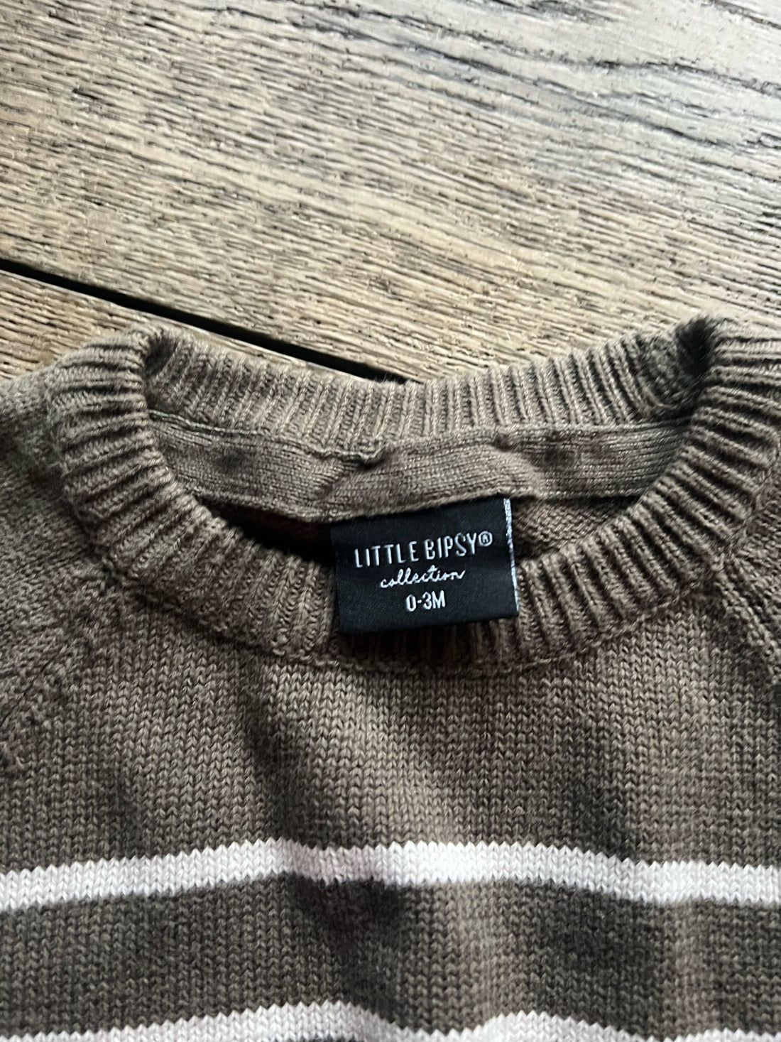 Little Bipsy Brown Stripe Sweater