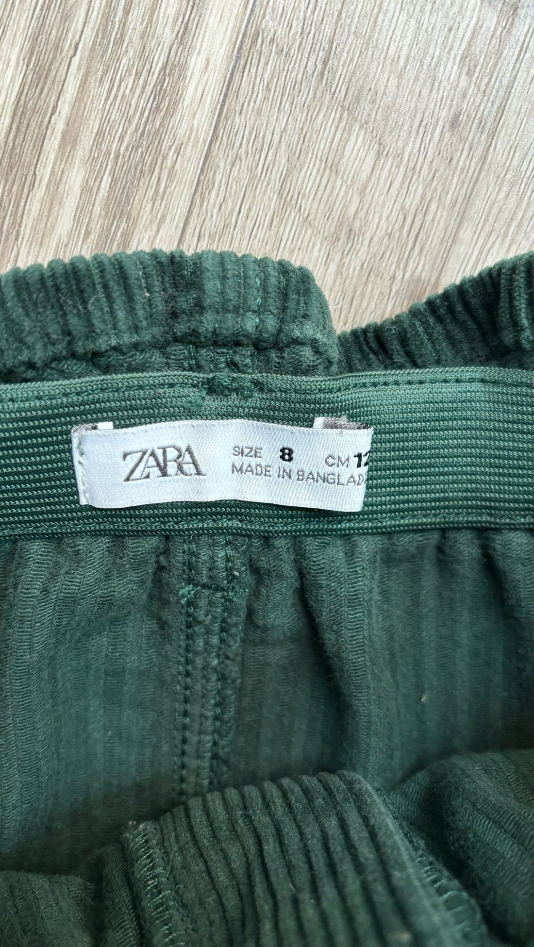 Zara Green Cord Skirt