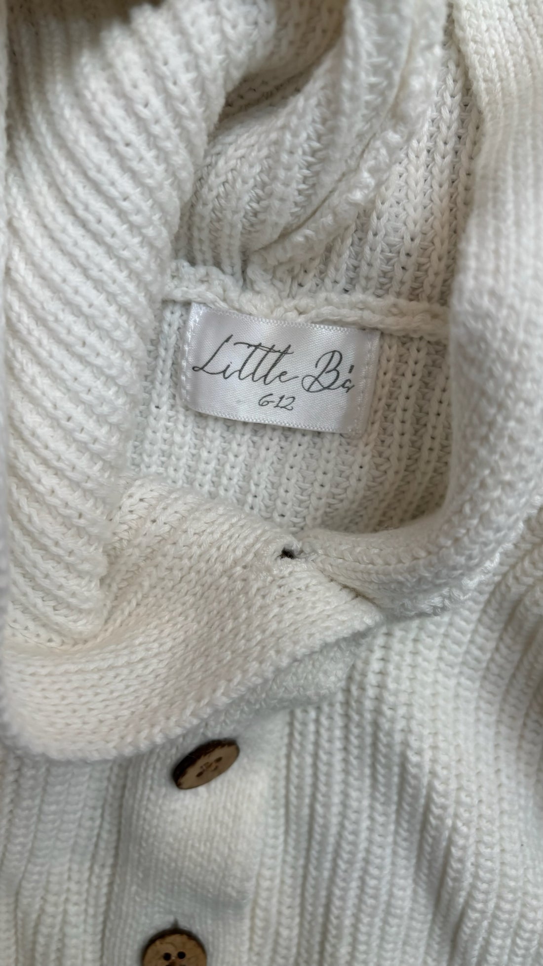Little B’s White Knit Romper