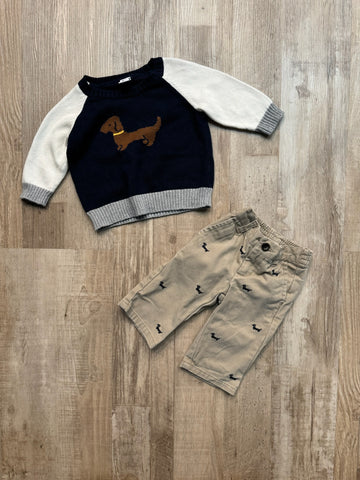 Janie & Jack Dog Set
