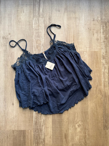 Free People Navy Tank - W