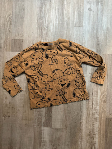 Zara Peanuts Brown Shirt