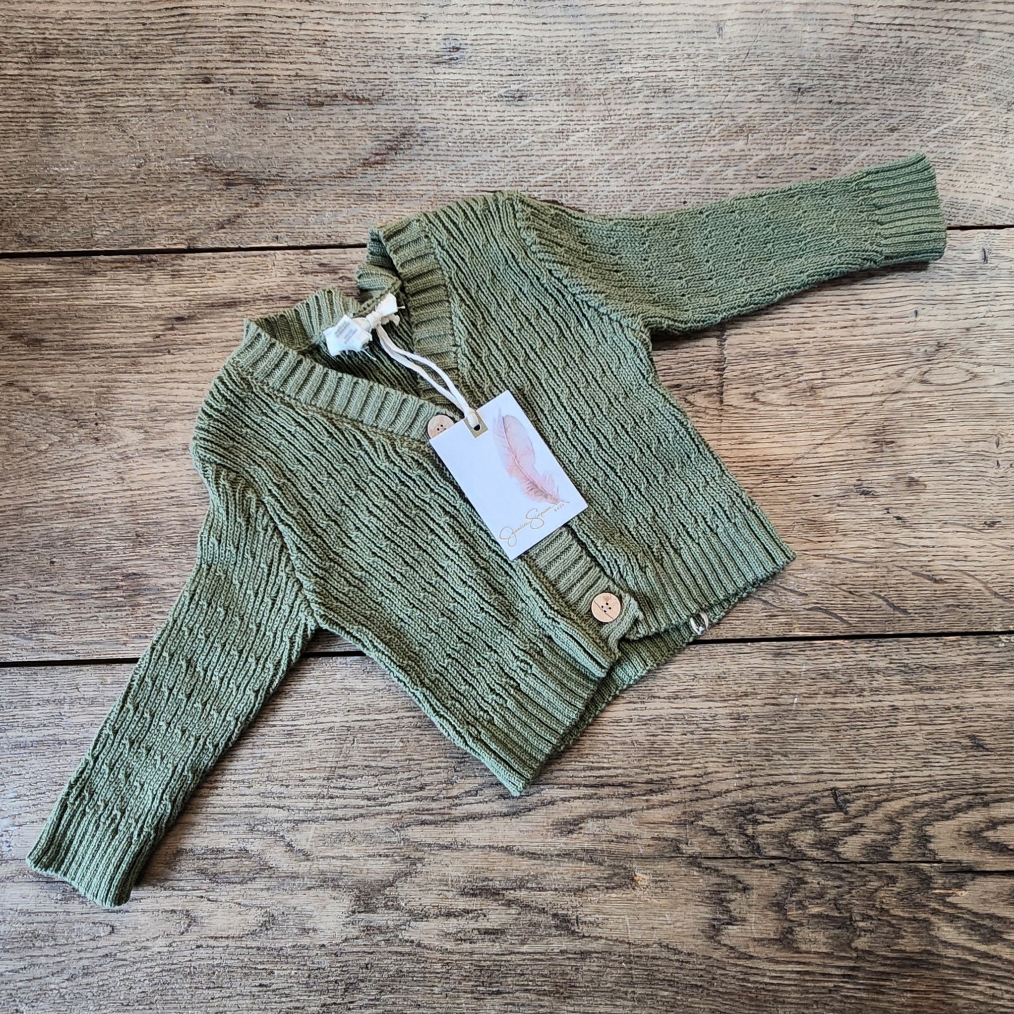 Jessica Simpson Green Cardigan