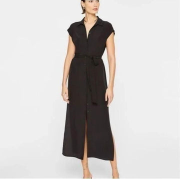 Club Monaco Black Silk Dress