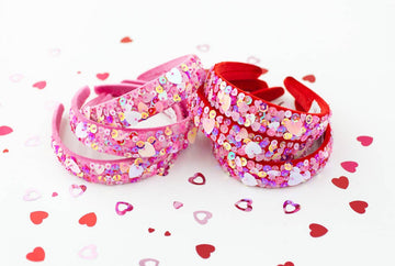 Beaded Headband - I Heart You