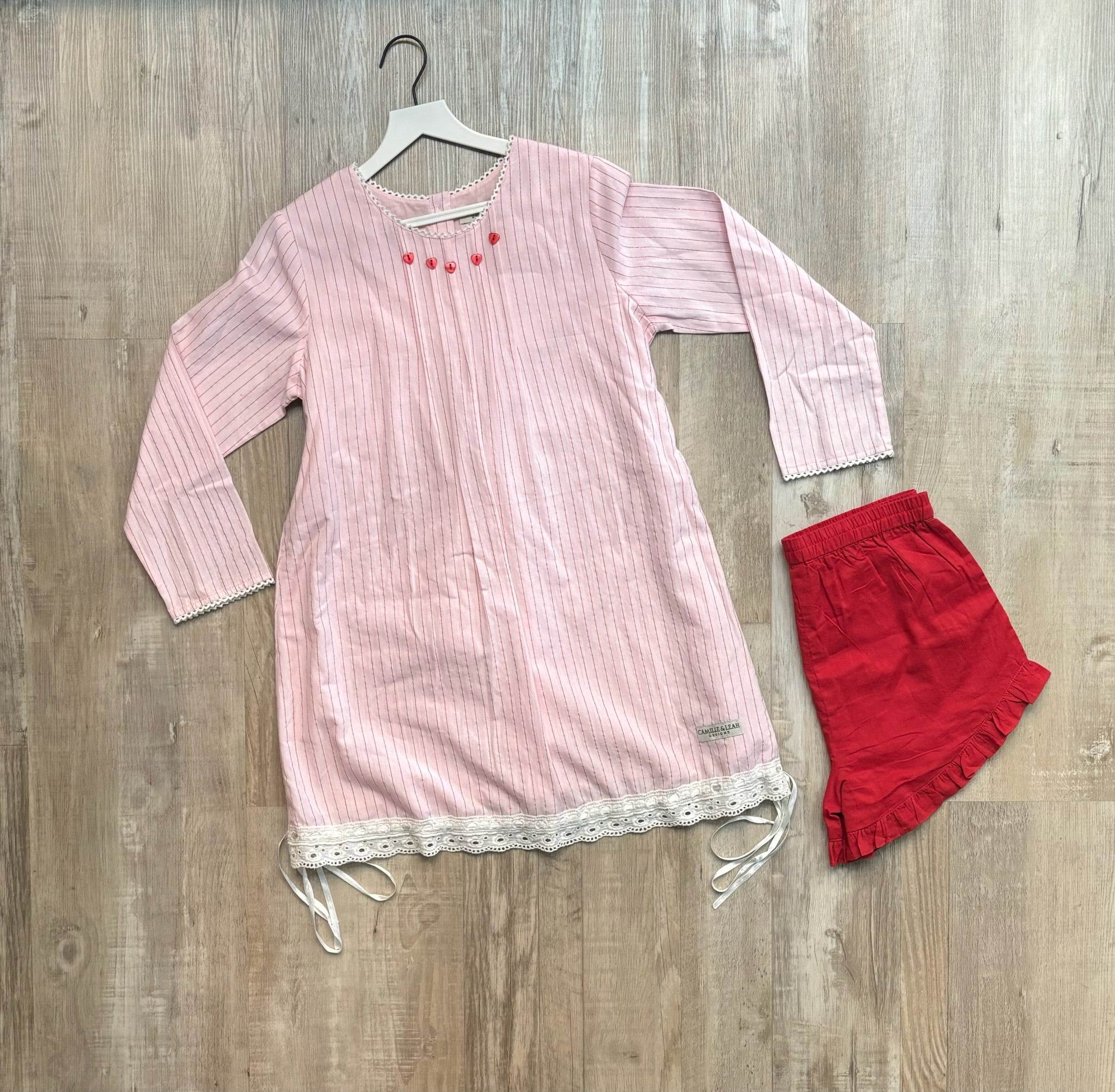 Camille & Leah Pink Tunic Set