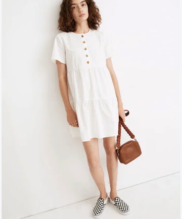 Madewell Button-Front Dress