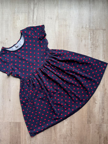 Hanna Andersson Navy Heart Dress