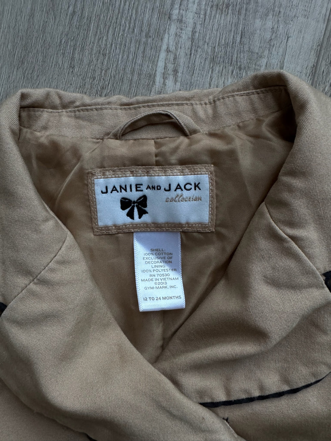 Janie & Jack Tan Jacket