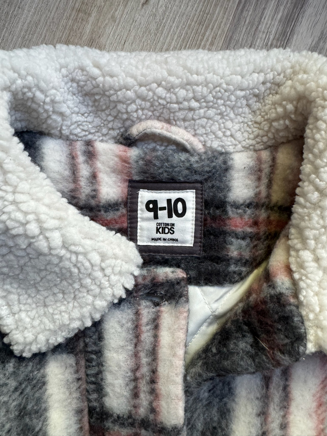 Cotton On Kids Plaid Coat