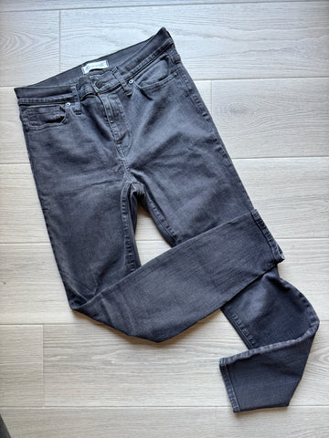 Madewell High Rise Skinny Grey Jeans