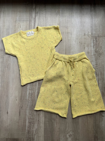 Summer of Eve Yellow Knit Set