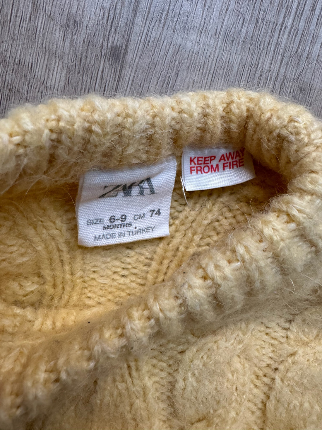 Zara Yellow Knit Sweater