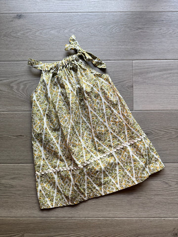 Boutique Green & Yellow Floral Dress