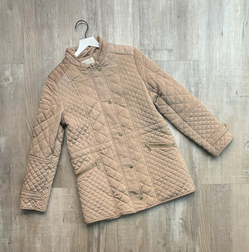 Zara Tan Quilted Coat