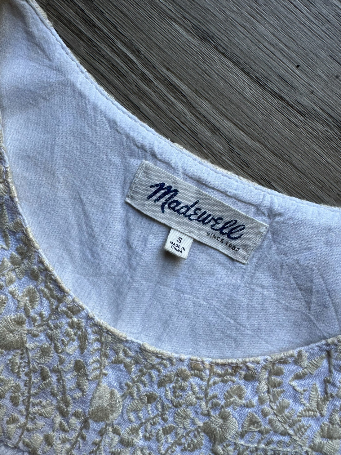 Madewell White Linen Dress