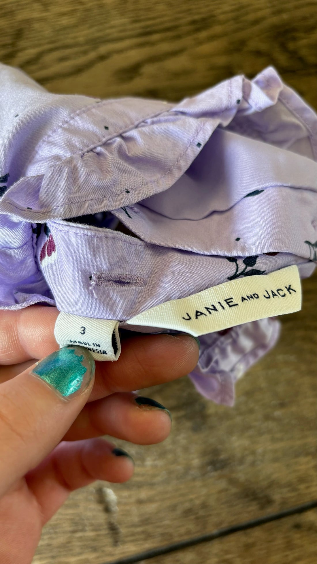 Janie & Jack Purple Floral Dress