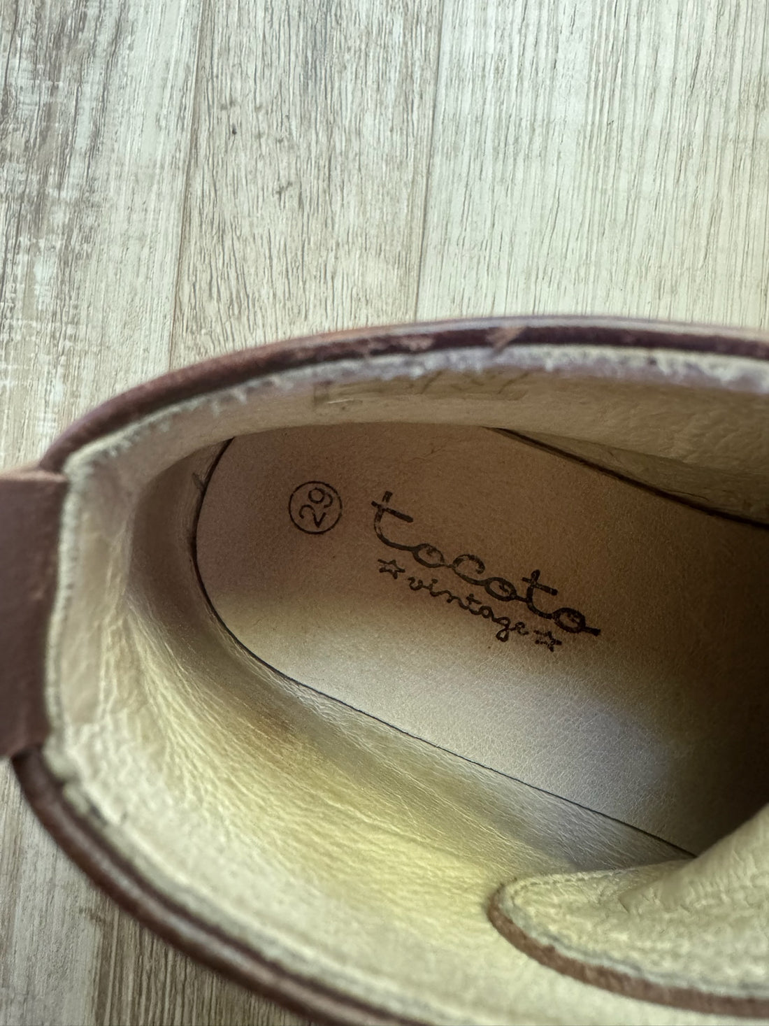 Tocoto Brown Leather Booties