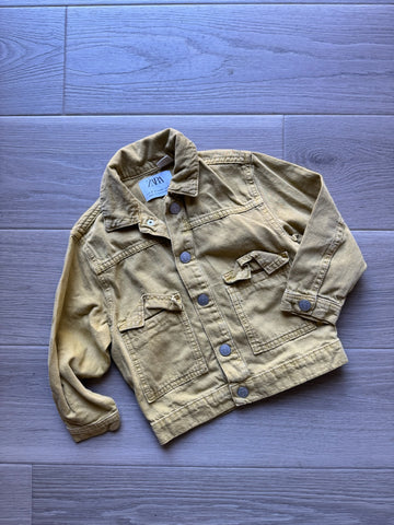 Zara Yellow Jean Jacket