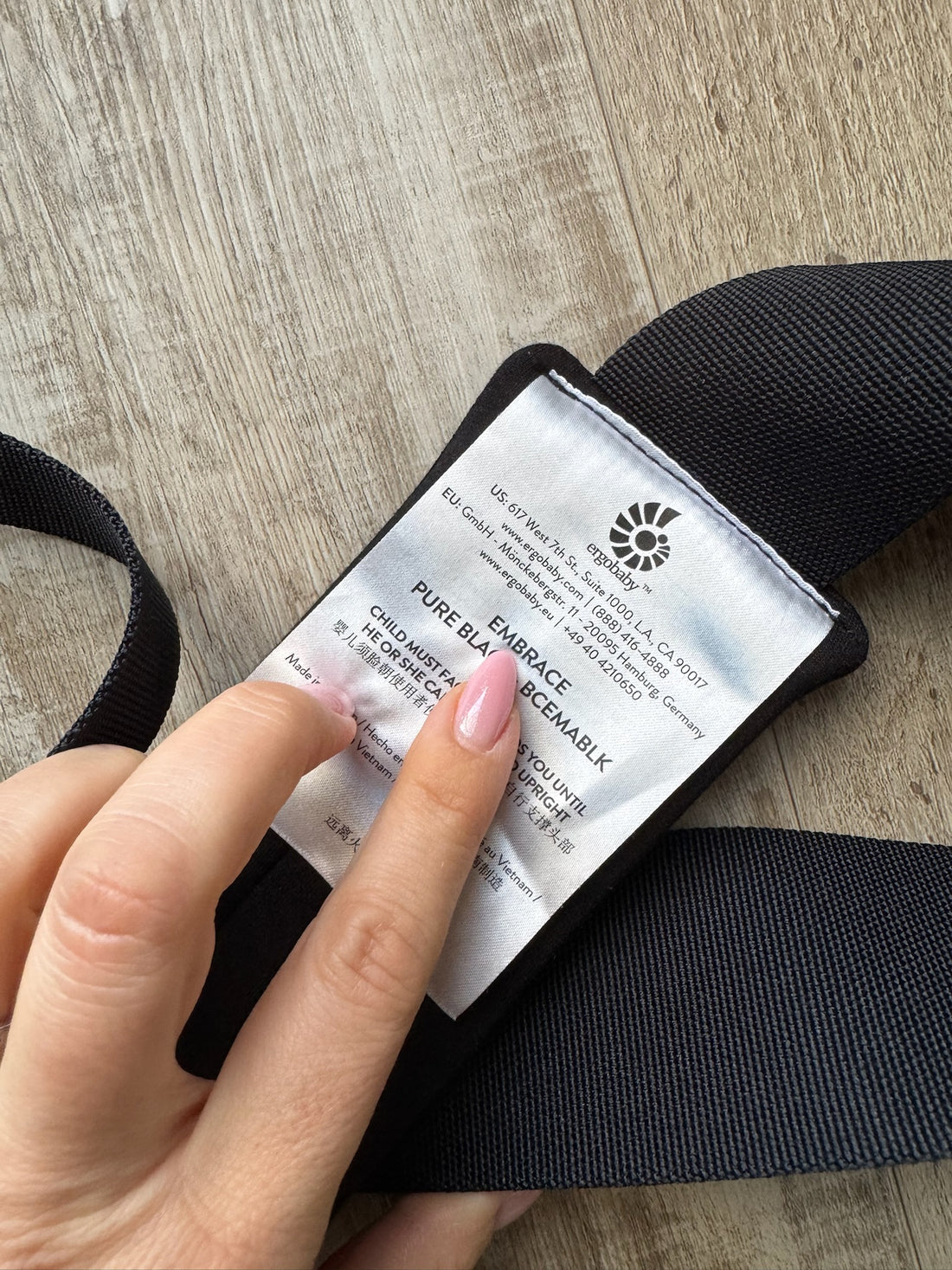 Ergo Black Embrace Baby Carrier