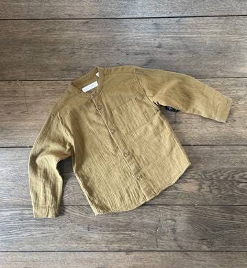 Zara Brown Muslin Top