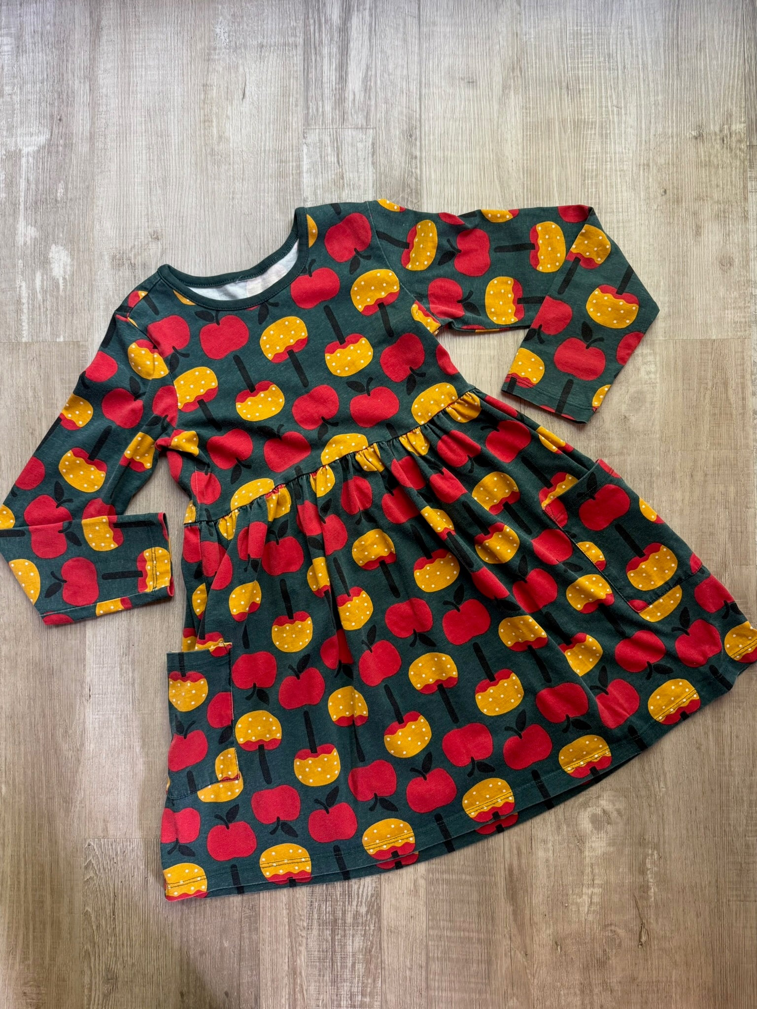 Hanna Andersson Green Apple Dress