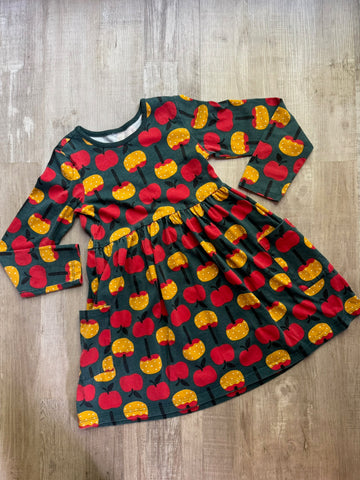 Hanna Andersson Green Apple Dress