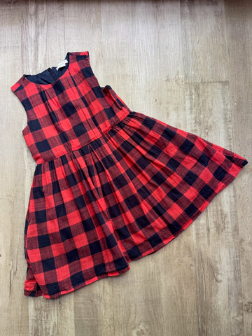 CrewCuts Red & Black Checkered Dress