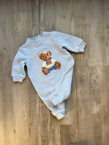 Ralph Lauren Blue Bear Romper