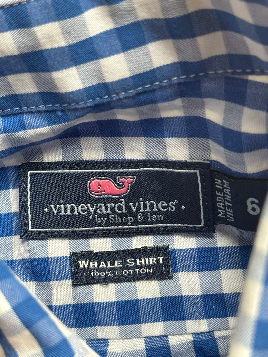 Vineyard Vines Blue Plaid Button Down
