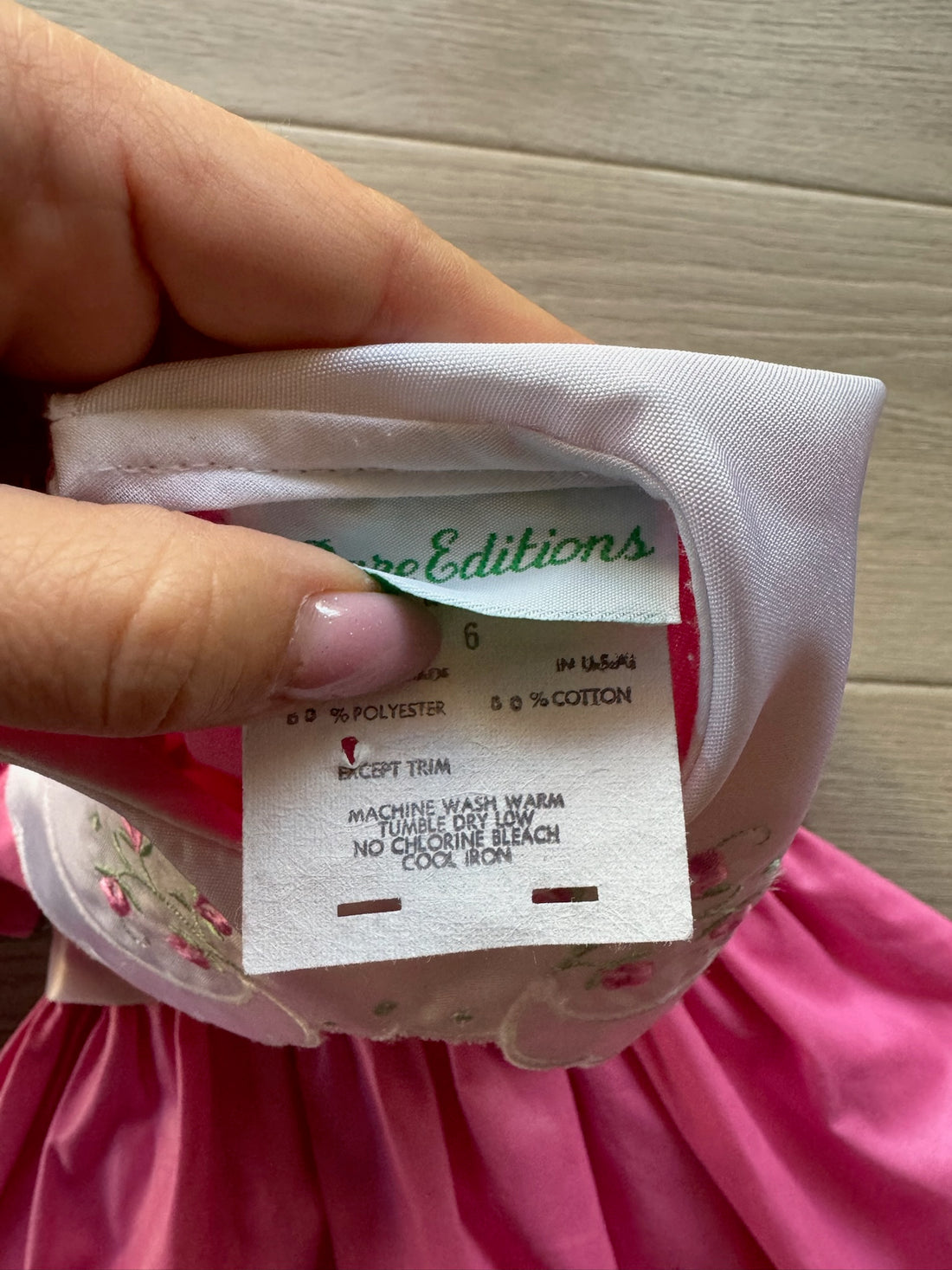 Vintage Rare Editions Pink Dress