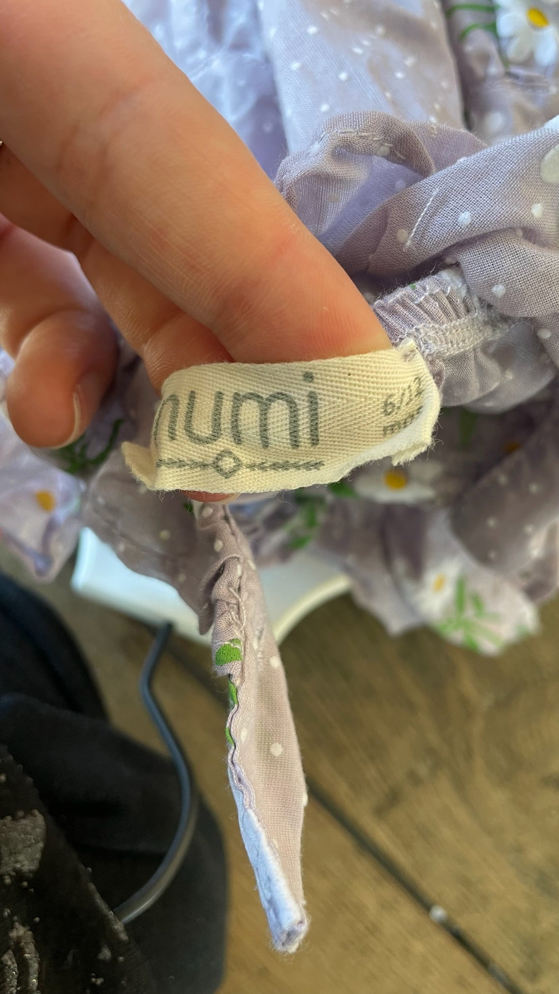 Numi Purple Daisy Pinafore