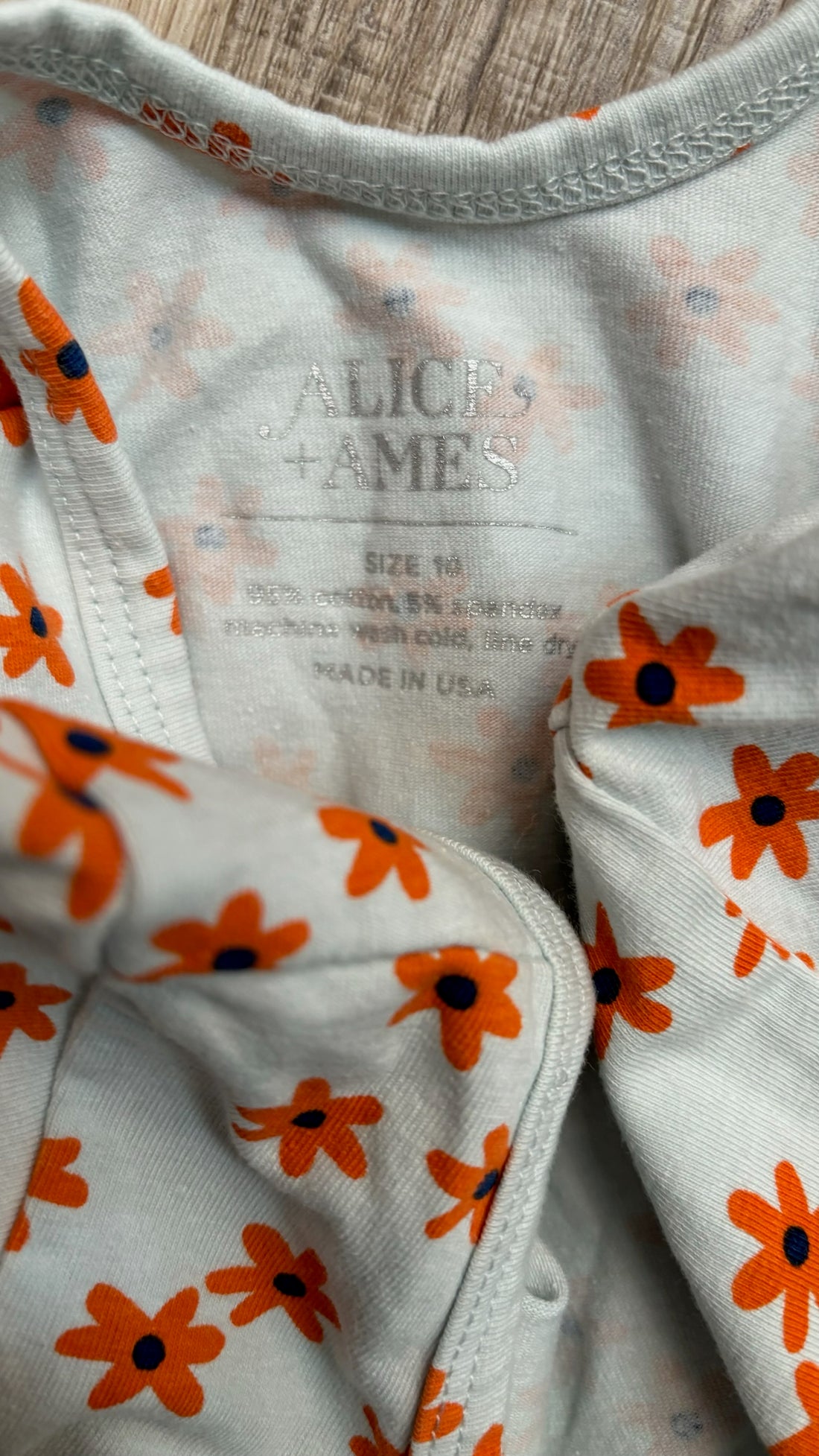 Alice & Ames Orange Floral Dress