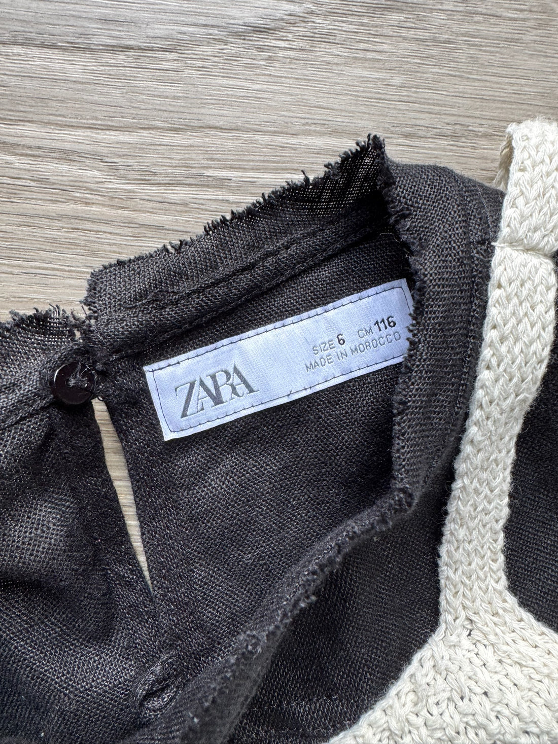 Zara Black Linen Dress