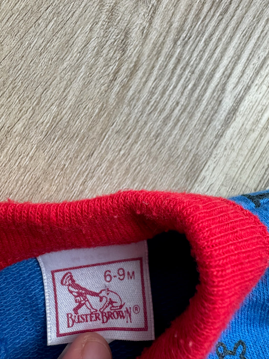 Bustard Brown Vintage Blue Animal Romper