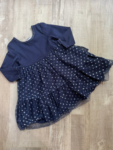 Hanna Andersson Navy Polka Dot Dress